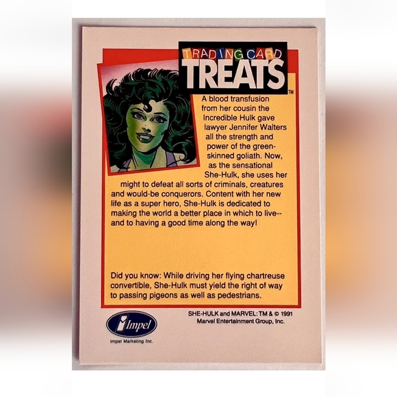 She Hulk Trading Card🦸 Marvel Universe 🔥 - Picture 2 of 2